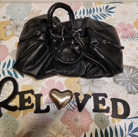 Black leather purse - Picture 2 of 3